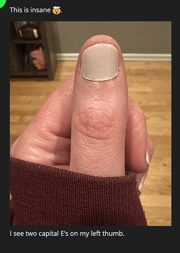 twin flame thumb initials